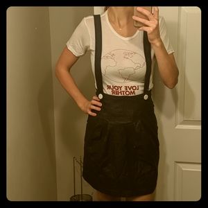 Skirt with suspenders